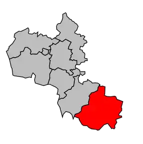 Cantonul Montguyon în cadrul arondismentului