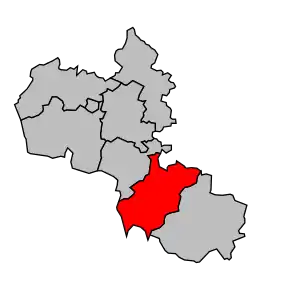 Cantonul Montlieu-la-Garde în cadrul arondismentului