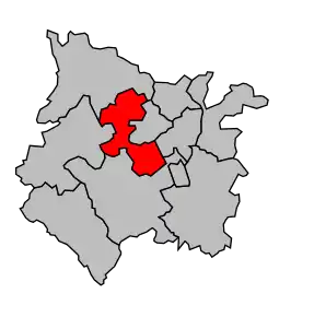 Cantonul Saintes-Ouest în cadrul arondismentului