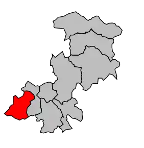 Cantonul Graçay în cadrul arondismentului