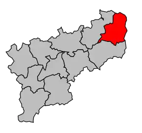 Cantonul La Guerche-sur-l'Aubois în cadrul arondismentului