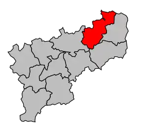 Cantonul Nérondes în cadrul arondismentului