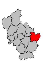 Cantonul Lapleau în cadrul arondismentului