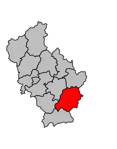 Cantonul Saint-Privat în cadrul arondismentului