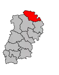 Cantonul Montigny-sur-Aube în cadrul arondismentului