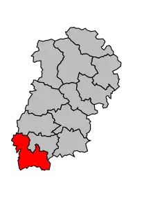 Cantonul Saulieu în cadrul arondismentului