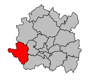 Cantonul Sombernon în cadrul arondismentului