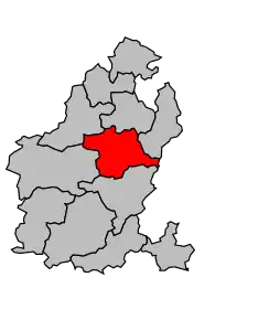 Cantonul Bourbriac în cadrul arondismentului