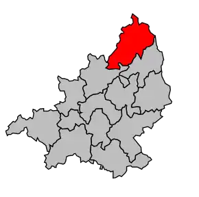 Cantonul Chambon-sur-Voueize în cadrul arondismentului