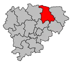 Cantonul Châtelus-Malvaleix în cadrul arondismentului