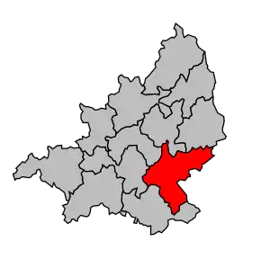 Cantonul Crocq în cadrul arondismentului