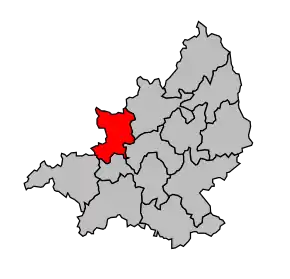 Cantonul Saint-Sulpice-les-Champs în cadrul arondismentului