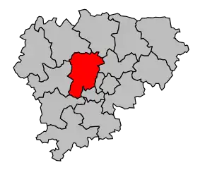 Cantonul Saint-Vaury în cadrul arondismentului