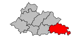 Cantonul Lanouaille în cadrul arondismentului