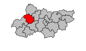 Cantonul Ribérac în cadrul arondismentului