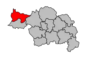 Cantonul Villefranche-de-Lonchat în cadrul arondismentului