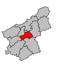 Cantonul Besançon-Sud în cadrul arondismentului