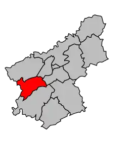 Cantonul Boussières în cadrul arondismentului