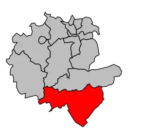 Cantonul Maîche în cadrul arondismentului