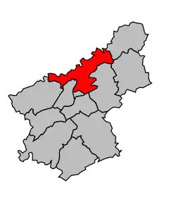 Cantonul Marchaux în cadrul arondismentului