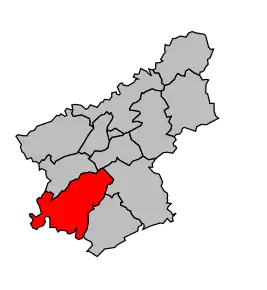 Cantonul Quingey în cadrul arondismentului