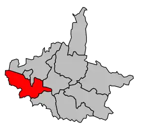 Cantonul Crest-Sud în cadrul arondismentului