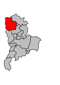 Cantonul Saint-Vallier în cadrul arondismentului