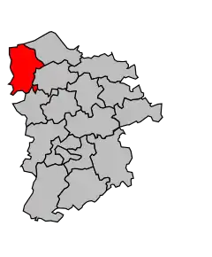 Cantonul Beuzeville în cadrul arondismentului