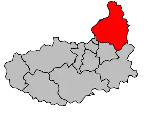 Cantonul Anet în cadrul arondismentului