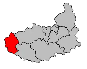 Cantonul La Ferté-Vidame în cadrul arondismentului