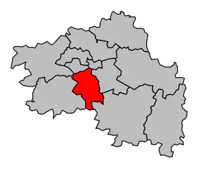 Cantonul Chartres-Sud-Ouest în cadrul arondismentului