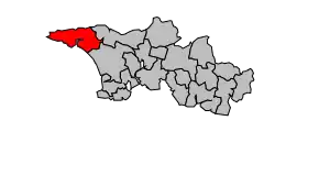 Cantonul Pont-Croix în cadrul arondismentului