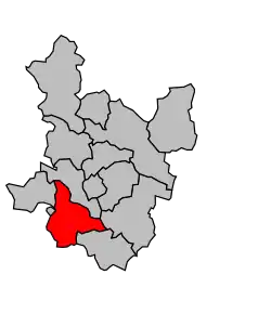 Cantonul Anduze în cadrul arondismentului