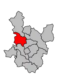 Cantonul La Grand-Combe în cadrul arondismentului