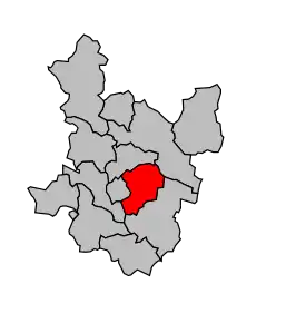 Cantonul Alès-Sud-Est în cadrul arondismentului