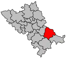 Cantonul Caraman în cadrul arondismentului