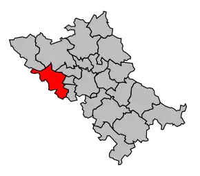 Cantonul Léguevin în cadrul arondismentului