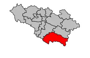 Cantonul Lombez în cadrul arondismentului