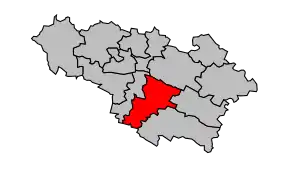 Cantonul Saramon în cadrul arondismentului