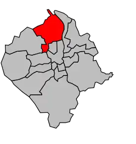 Cantonul Blanquefort în cadrul arondismentului