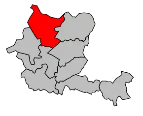 Cantonul Guîtres în cadrul arondismentului