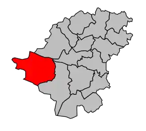 Cantonul Saint-Symphorien în cadrul arondismentului