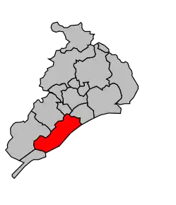 Cantonul Frontignan în cadrul arondismentului