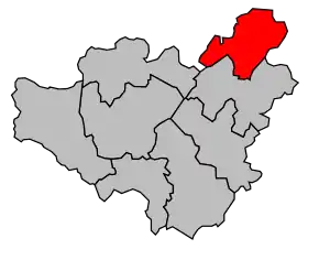 Cantonul Ganges în cadrul arondismentului