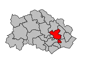 Cantonul Servian în cadrul arondismentului