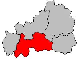 Cantonul Aigurande în cadrul arondismentului