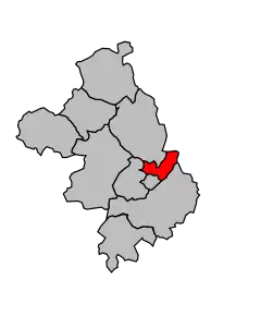 Cantonul Châteauroux-Est în cadrul arondismentului