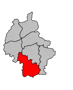 Cantonul Richelieu în cadrul arondismentului