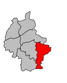 Cantonul Sainte-Maure-de-Touraine în cadrul arondismentului