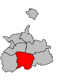 Cantonul Beaurepaire în cadrul arondismentului